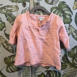 Rabbit & Bear by Emily & Oliver gauze top | size 6–9M